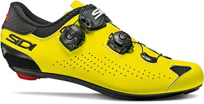 Sidi Genius 10 Road Shoes - Black-Yellow Fluo - EU 40, Black-Yellow Fluo
